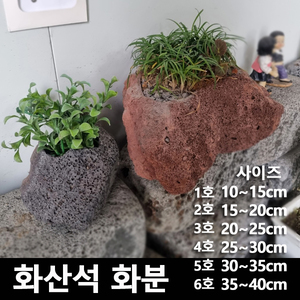 화산석 화분 1호~6호